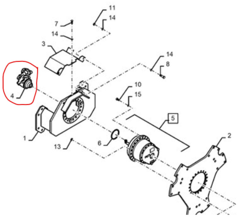Case 48180109 - Motor hidrolik untuk Peralatan pertanian: gambar 1 Case 48180109 - Motor hidrolik untuk Peralatan pertanian: gambar 1