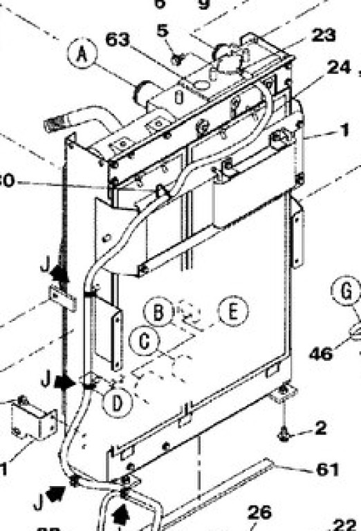 Case KMH10812 - KMH10810 - Intercooler untuk Peralatan konstruksi: gambar 1 Case KMH10812 - KMH10810 - Intercooler untuk Peralatan konstruksi: gambar 1