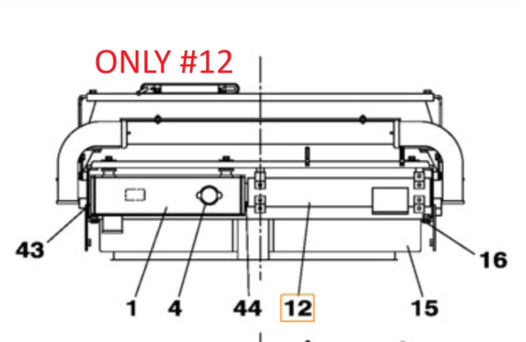 Case LN002110 - LN001580 - Intercooler untuk Peralatan konstruksi: gambar 1 Case LN002110 - LN001580 - Intercooler untuk Peralatan konstruksi: gambar 1