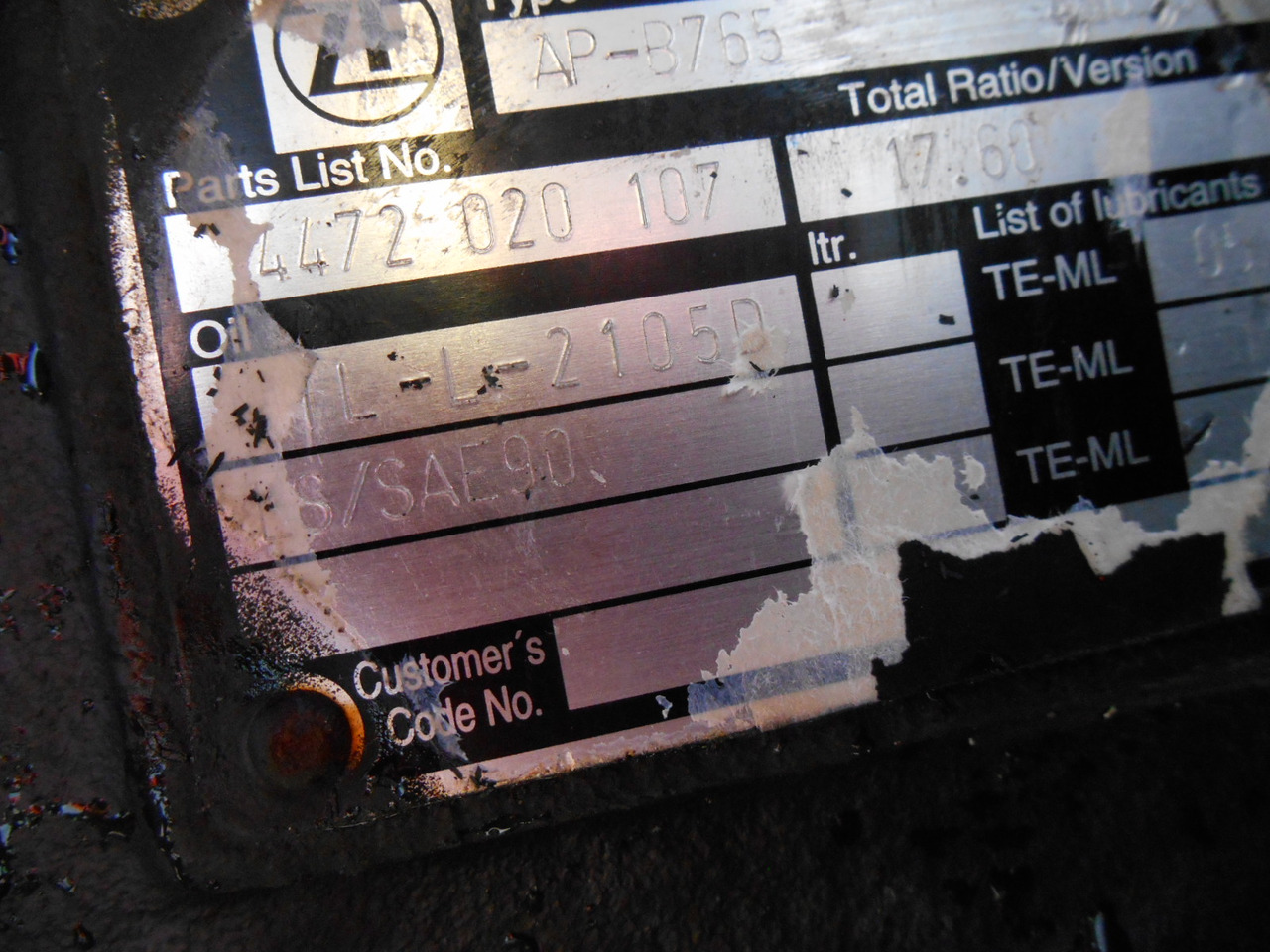 Hitachi 4457336 - As roda belakang untuk Peralatan konstruksi: gambar 5 Hitachi 4457336 - As roda belakang untuk Peralatan konstruksi: gambar 5