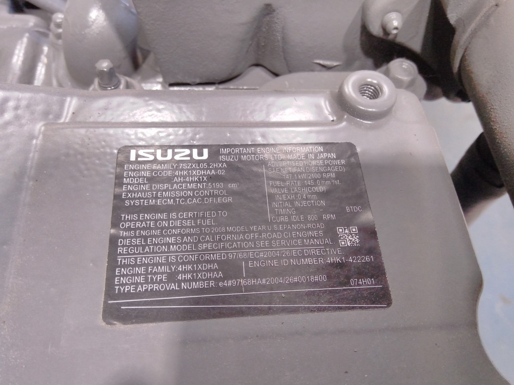 Isuzu 4HK1XYSA - - Mesin untuk Peralatan konstruksi: gambar 3 Isuzu 4HK1XYSA - - Mesin untuk Peralatan konstruksi: gambar 3