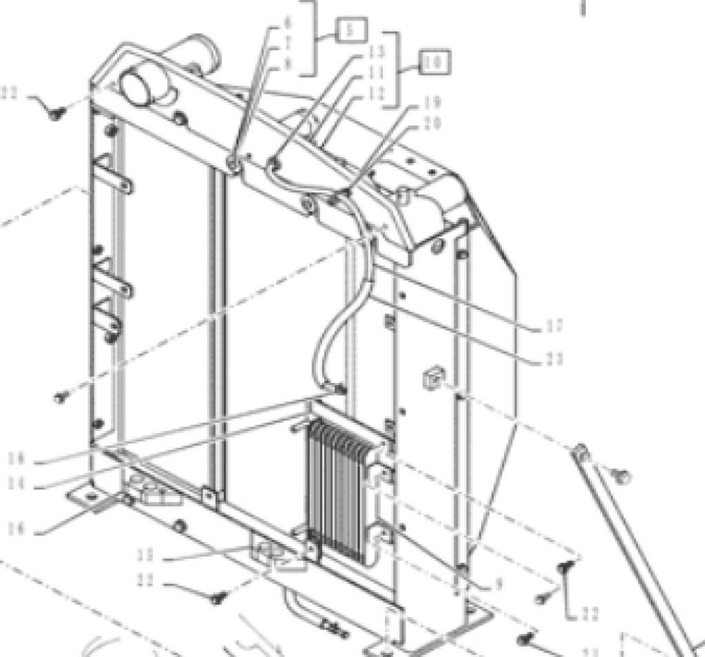 Kobelco YY05P00061F1 - Radiator untuk Peralatan konstruksi: gambar 1 Kobelco YY05P00061F1 - Radiator untuk Peralatan konstruksi: gambar 1