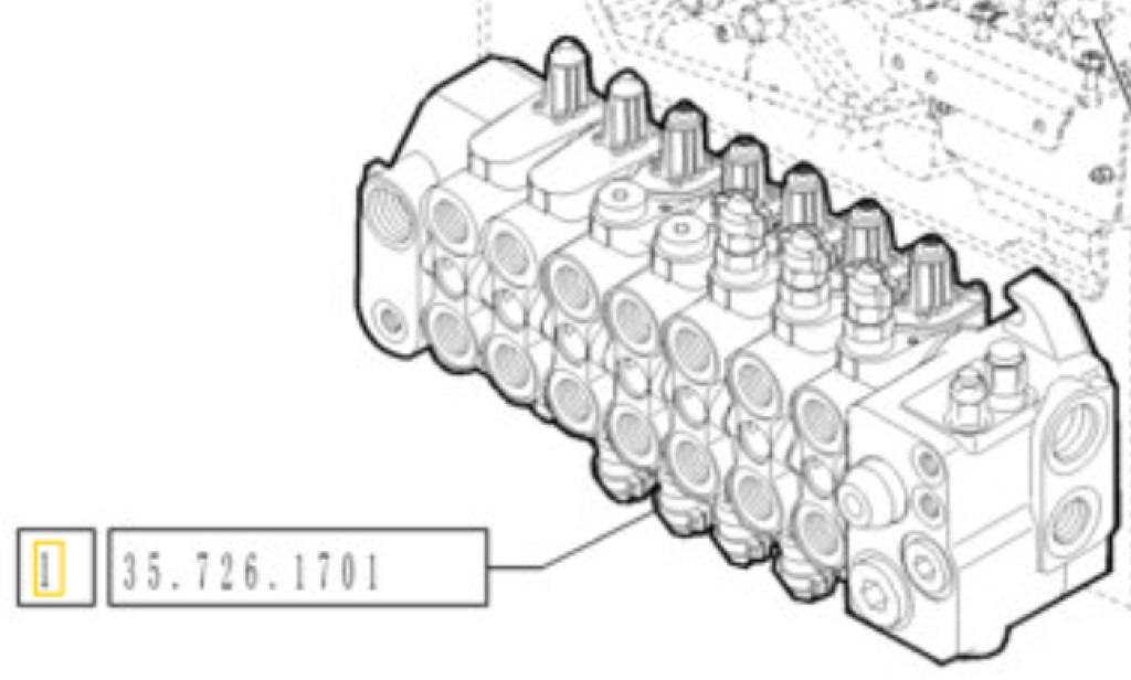 New Holland 87738257 - Katup hidrolik untuk Peralatan konstruksi: gambar 2 New Holland 87738257 - Katup hidrolik untuk Peralatan konstruksi: gambar 2