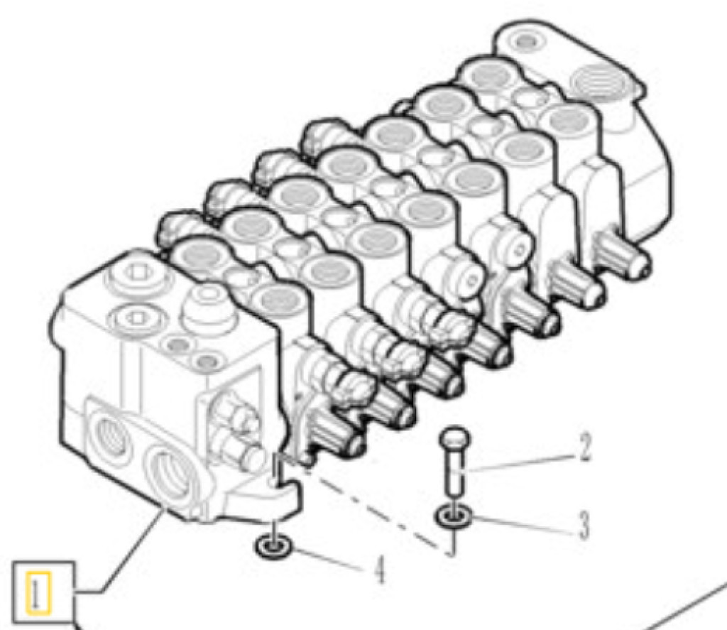 New Holland 87738257 - Katup hidrolik untuk Peralatan konstruksi: gambar 1 New Holland 87738257 - Katup hidrolik untuk Peralatan konstruksi: gambar 1