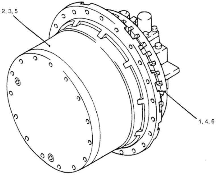 New Holland Kobelco YN15V00011F4 - Final drive untuk Peralatan pertanian: gambar 1 New Holland Kobelco YN15V00011F4 - Final drive untuk Peralatan pertanian: gambar 1