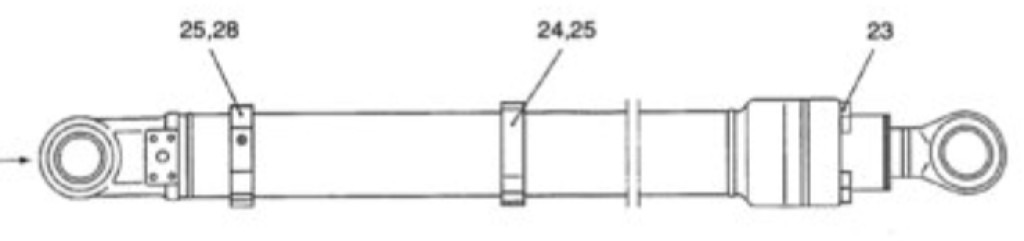 New Holland YX01V00005F7 - 72953773 - Silinder hidrolik untuk Peralatan konstruksi: gambar 2 New Holland YX01V00005F7 - 72953773 - Silinder hidrolik untuk Peralatan konstruksi: gambar 2
