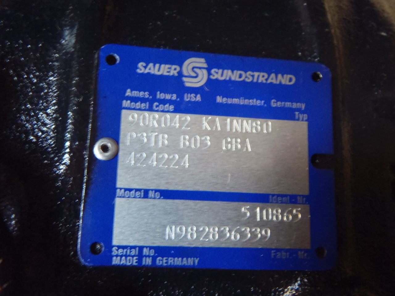 Sauer Sundstrand 90R042 KA1NN80 - - Pompa hidrolik untuk Peralatan konstruksi: gambar 3 Sauer Sundstrand 90R042 KA1NN80 - - Pompa hidrolik untuk Peralatan konstruksi: gambar 3