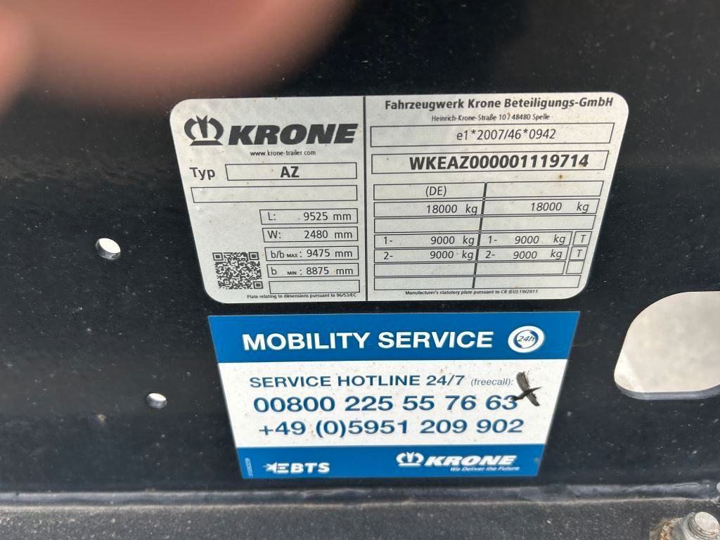 Krone 2 Achswechselfahrgestell, Typ: MAXI AZW 18 eL3B7 - Trailer pengangkut mobil: gambar 4 Krone 2 Achswechselfahrgestell, Typ: MAXI AZW 18 eL3B7 - Trailer pengangkut mobil: gambar 4