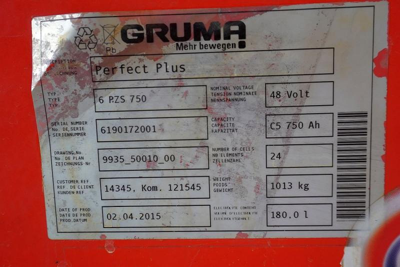 GRUMA 48 Volt 6 PzS 750 Ah - Baterai: gambar 5 GRUMA 48 Volt 6 PzS 750 Ah - Baterai: gambar 5
