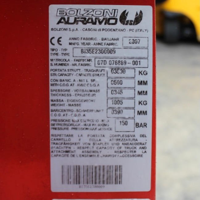 Bolzoni Auramo BI35E2300009 - Garpu rumput: gambar 4 Bolzoni Auramo BI35E2300009 - Garpu rumput: gambar 4