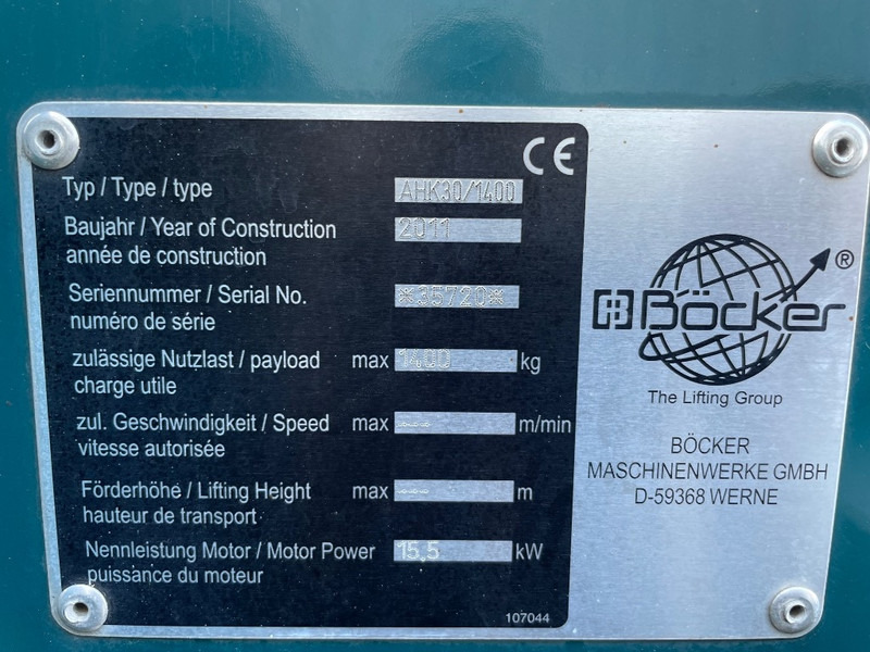 Böcker AHK 30/1400 - Derek semua medan: gambar 3 Böcker AHK 30/1400 - Derek semua medan: gambar 3