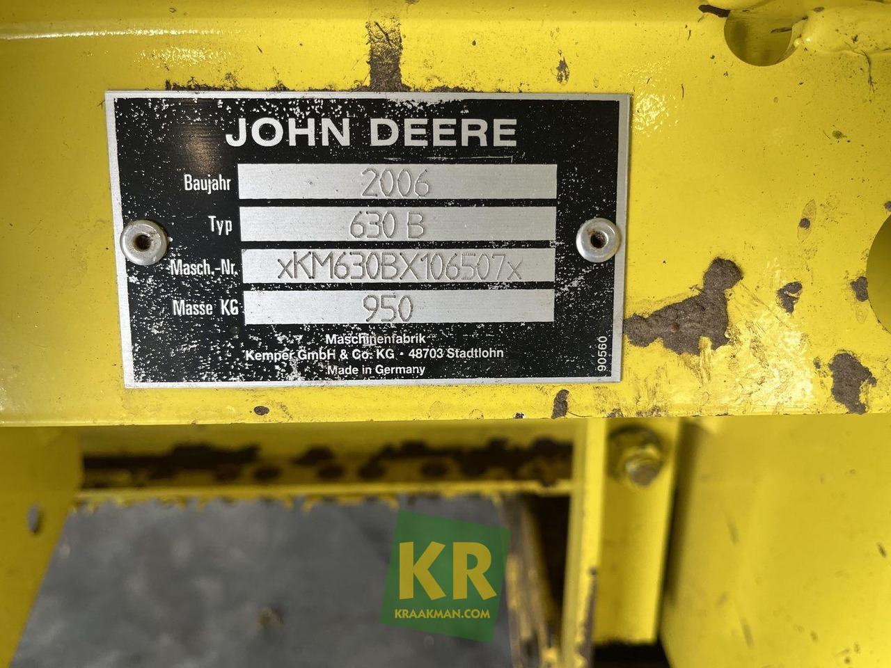 John Deere 630B - Lampiran pemanen pakan ternak: gambar 5 John Deere 630B - Lampiran pemanen pakan ternak: gambar 5