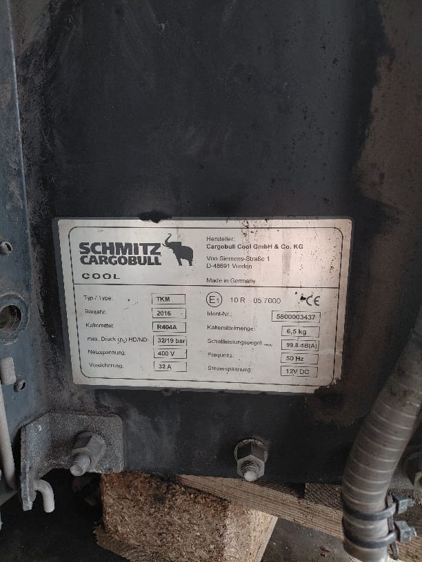 Schmitz -2016 S/N: 5800003437 - Unit kulkas: gambar 2 Schmitz -2016 S/N: 5800003437 - Unit kulkas: gambar 2