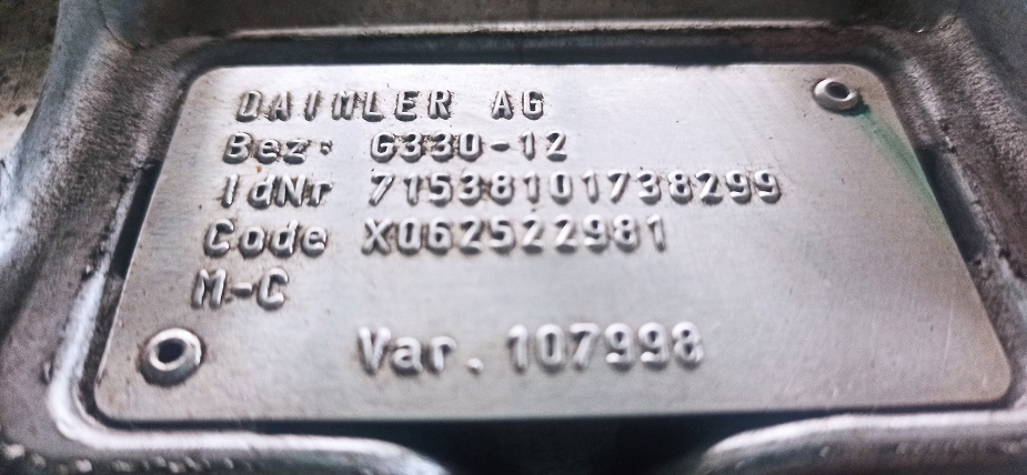 MERCEDES-BENZ G330-12 ACTROS - Gearbox dan bagiannya untuk Truk: gambar 4 MERCEDES-BENZ G330-12 ACTROS - Gearbox dan bagiannya untuk Truk: gambar 4