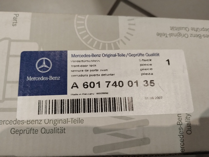 ZAMEK DRZWI TYŁ REAR DOOR LOCK MERCEDES T1 207 208 308 310 6017400135 - Kabin dan interior untuk Van pengiriman: gambar 3 ZAMEK DRZWI TYŁ REAR DOOR LOCK MERCEDES T1 207 208 308 310 6017400135 - Kabin dan interior untuk Van pengiriman: gambar 3