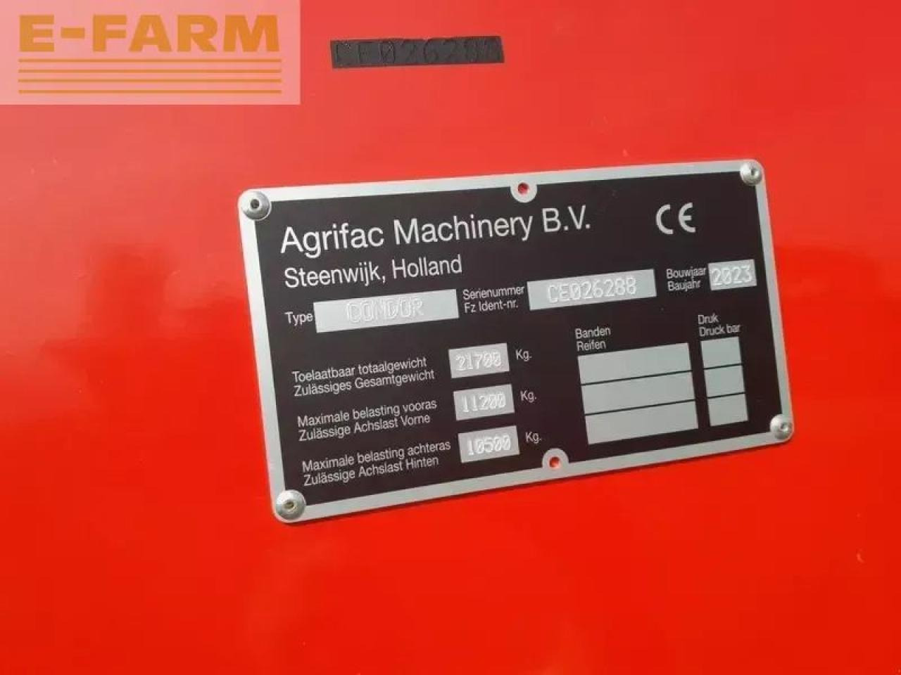 Penyemprot tertinggal Agrifac condor endurance ii st. v: gambar 13
