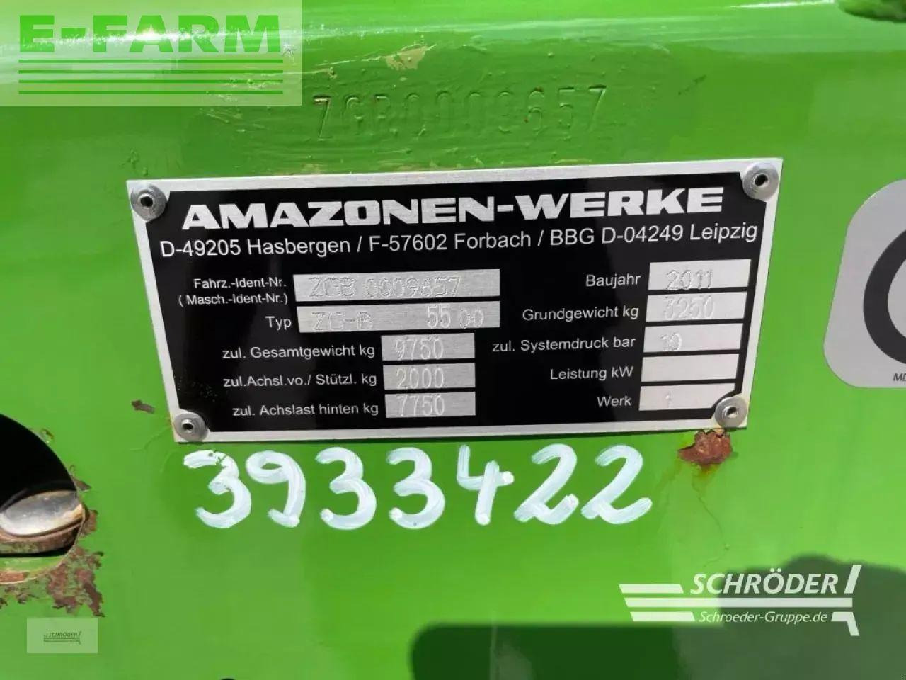 Amazone zg-b 5500 ultra hydro - Penyebar pupuk: gambar 4 Amazone zg-b 5500 ultra hydro - Penyebar pupuk: gambar 4