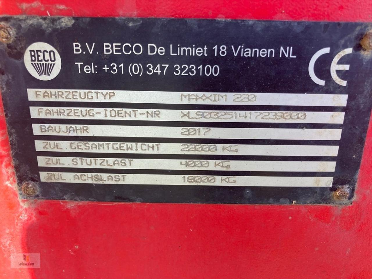 Beco maxxim 220 - Trailer jungkit pertanian/ Tempat sampah: gambar 5 Beco maxxim 220 - Trailer jungkit pertanian/ Tempat sampah: gambar 5