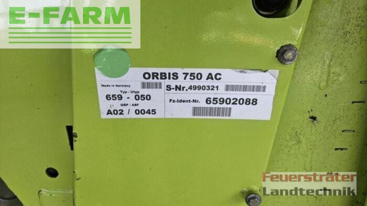 Lampiran pemanen pakan ternak CLAAS orbis 750: gambar 9