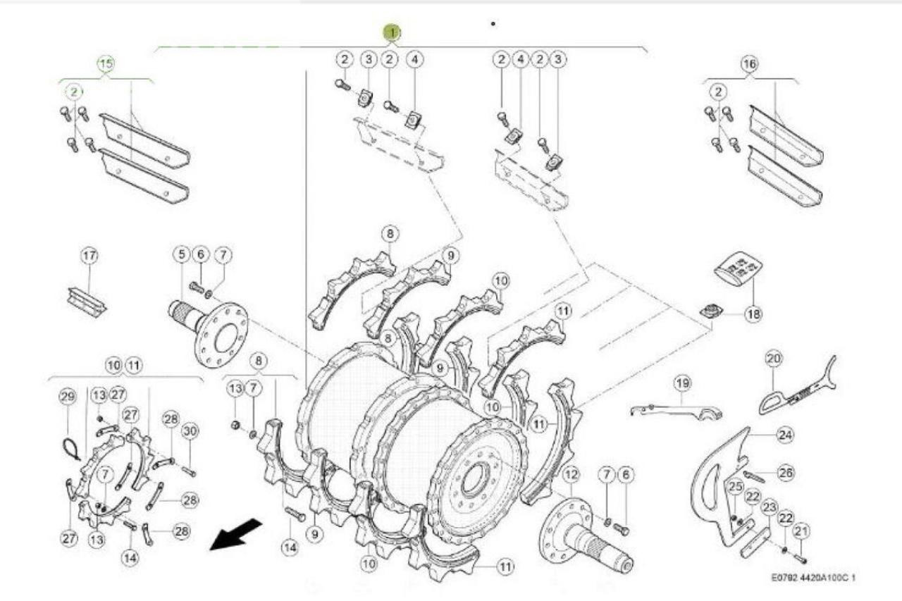 CLAAS v-max 28 messertrommel jaguar 497 - 502 - Lampiran pemanen pakan ternak: gambar 2 CLAAS v-max 28 messertrommel jaguar 497 - 502 - Lampiran pemanen pakan ternak: gambar 2