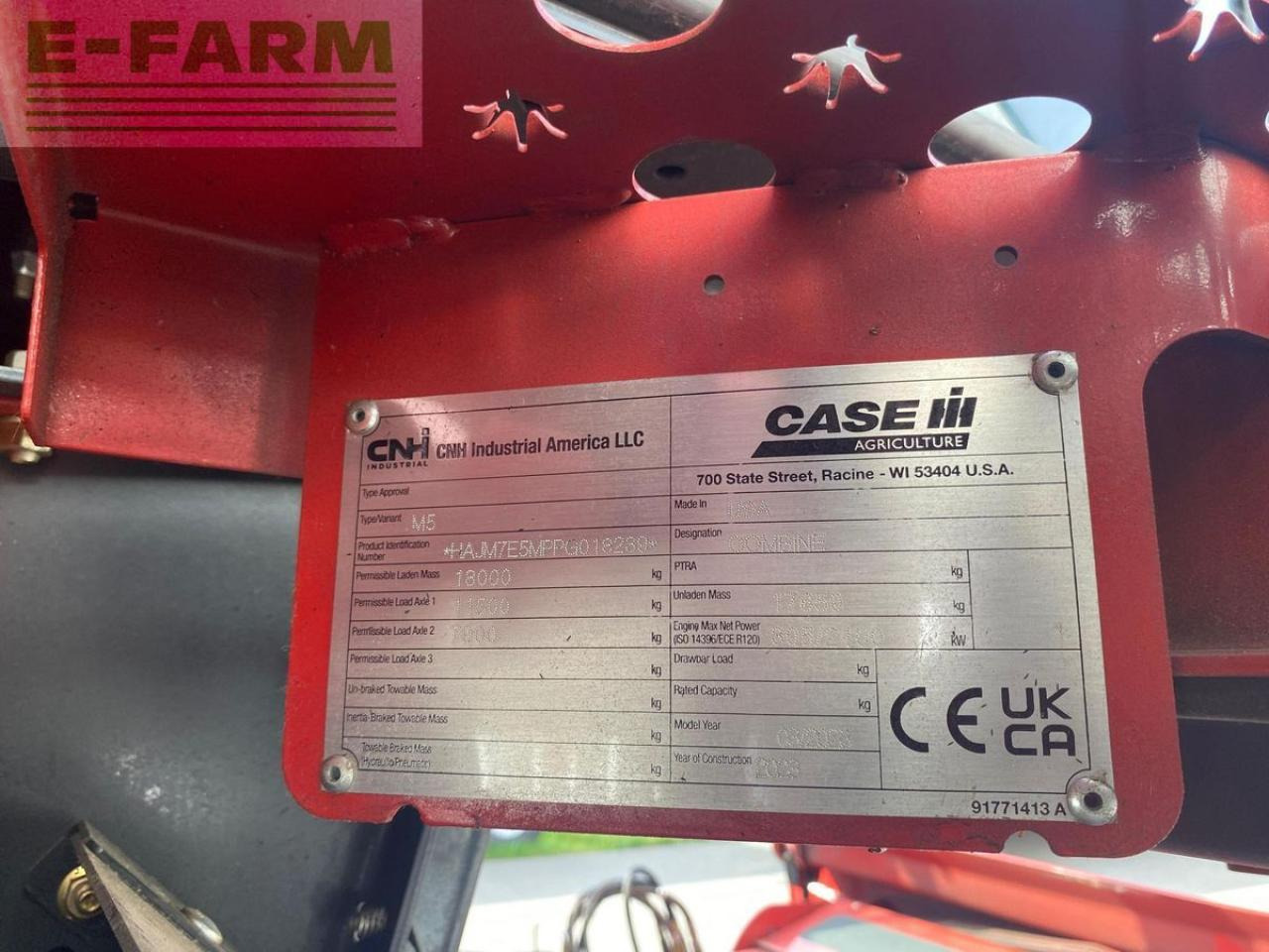 Case-IH axial flow 7150 - Pemanen gabungan: gambar 5 Case-IH axial flow 7150 - Pemanen gabungan: gambar 5