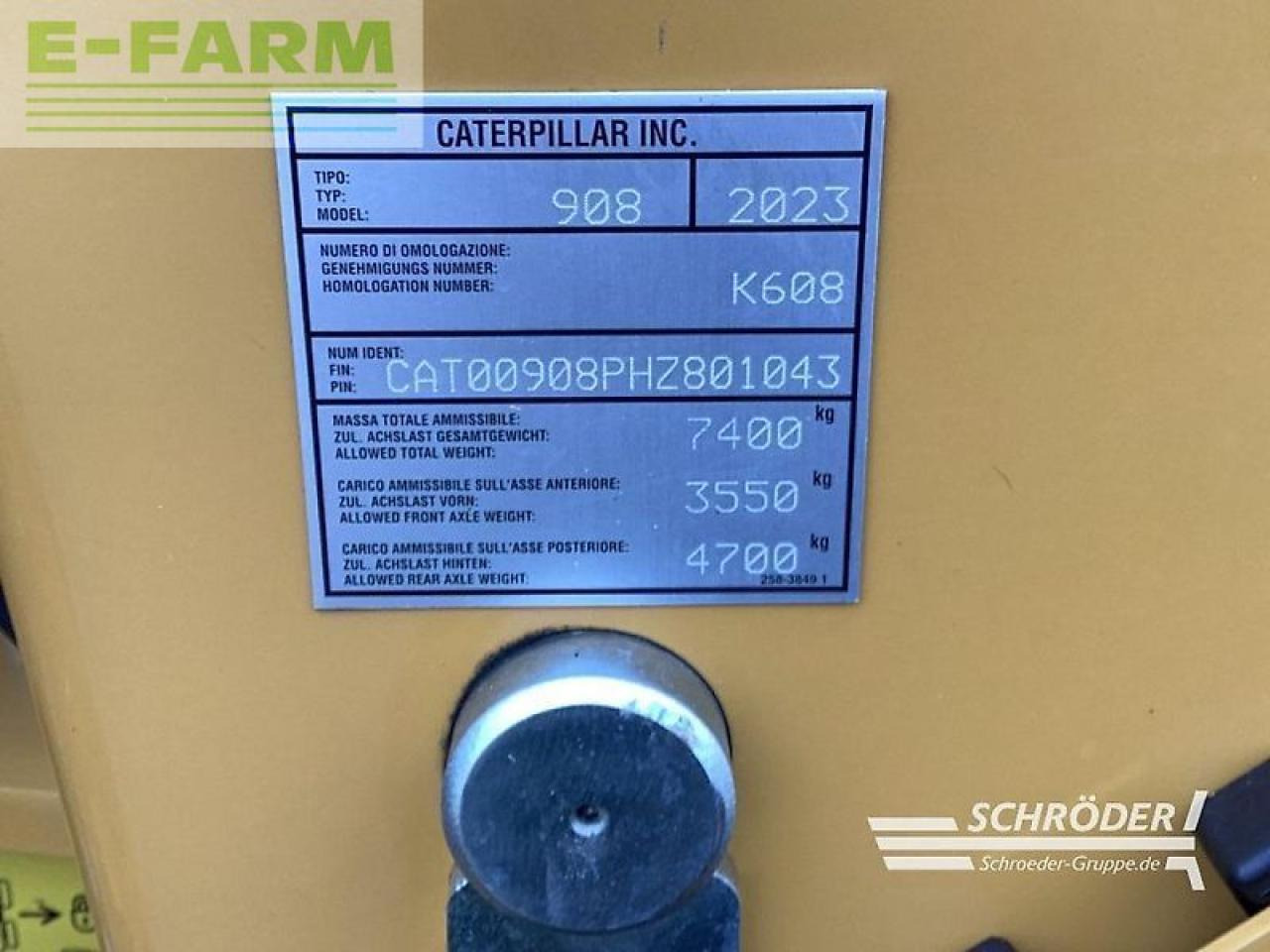 Caterpillar 908 hl-14 - Ekskavator mini: gambar 4 Caterpillar 908 hl-14 - Ekskavator mini: gambar 4