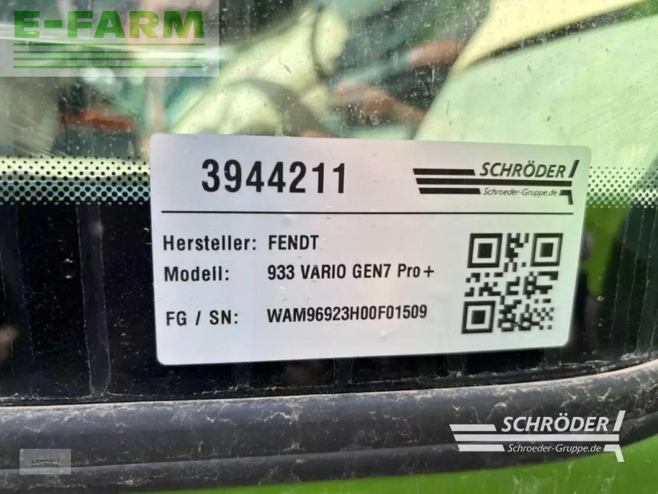 Fendt 933 vario gen7 profi plus ProfiPlus - Traktor: gambar 4 Fendt 933 vario gen7 profi plus ProfiPlus - Traktor: gambar 4