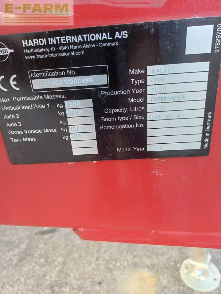 Hardi commander twin air 4500 - Penyemprot tertinggal: gambar 4 Hardi commander twin air 4500 - Penyemprot tertinggal: gambar 4