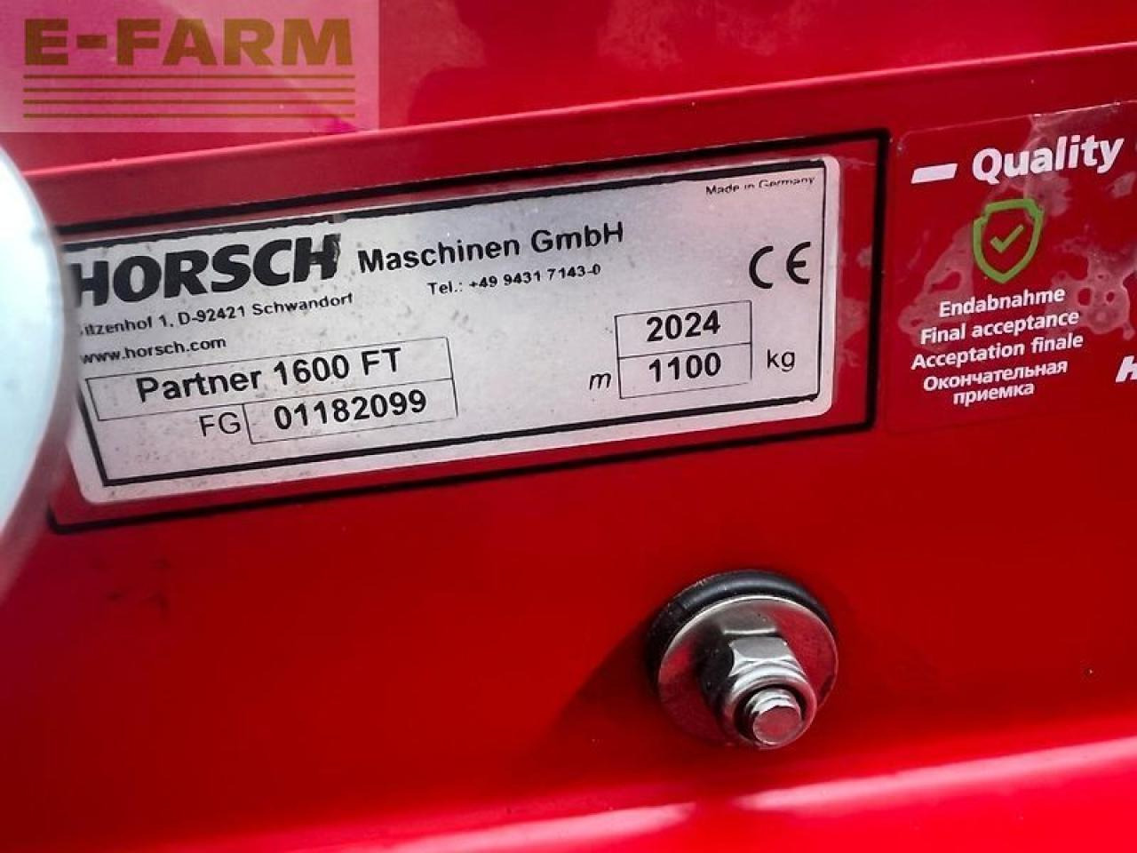 Horsch partner 1600 ft - Bor benih: gambar 2 Horsch partner 1600 ft - Bor benih: gambar 2