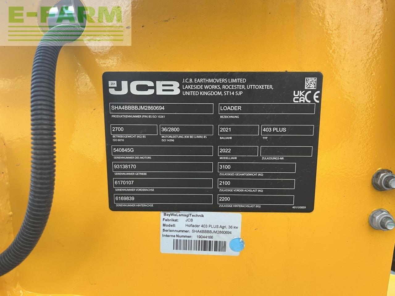 Ekskavator mini JCB 403 agri plus: gambar 12