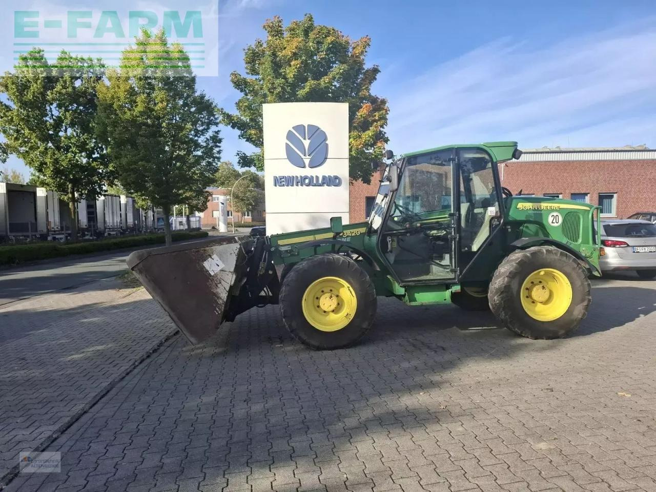 John Deere 3420 mit schaufel und palettengabel - Telehandler: gambar 1 John Deere 3420 mit schaufel und palettengabel - Telehandler: gambar 1