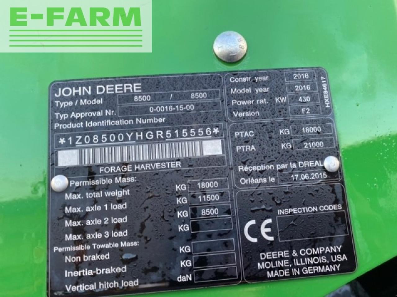 John Deere 8500 - Pemanen hijauan: gambar 4 John Deere 8500 - Pemanen hijauan: gambar 4