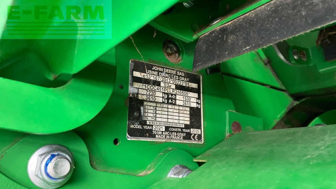 Baler persegi John Deere c451r: gambar 16