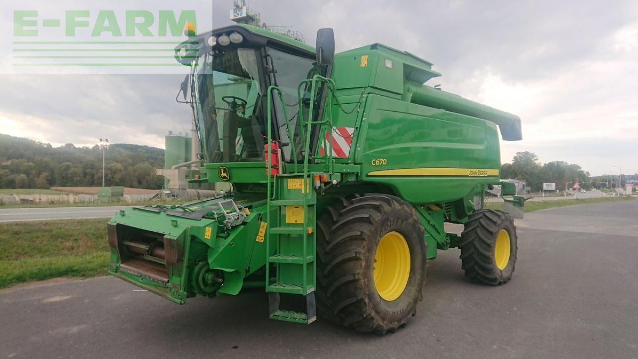 John Deere c670 + geringhoff vs610 - Pemanen gabungan: gambar 1 John Deere c670 + geringhoff vs610 - Pemanen gabungan: gambar 1