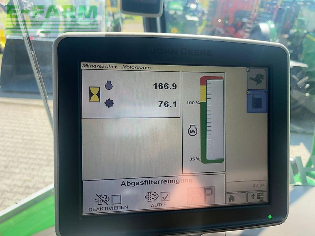 Pemanen gabungan John Deere t670 hm: gambar 7