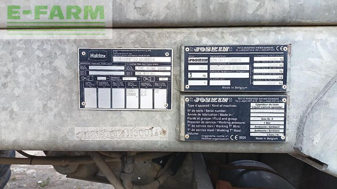 Joskin 16000 ts komfort 2 - Peralatan pemupukan: gambar 5 Joskin 16000 ts komfort 2 - Peralatan pemupukan: gambar 5