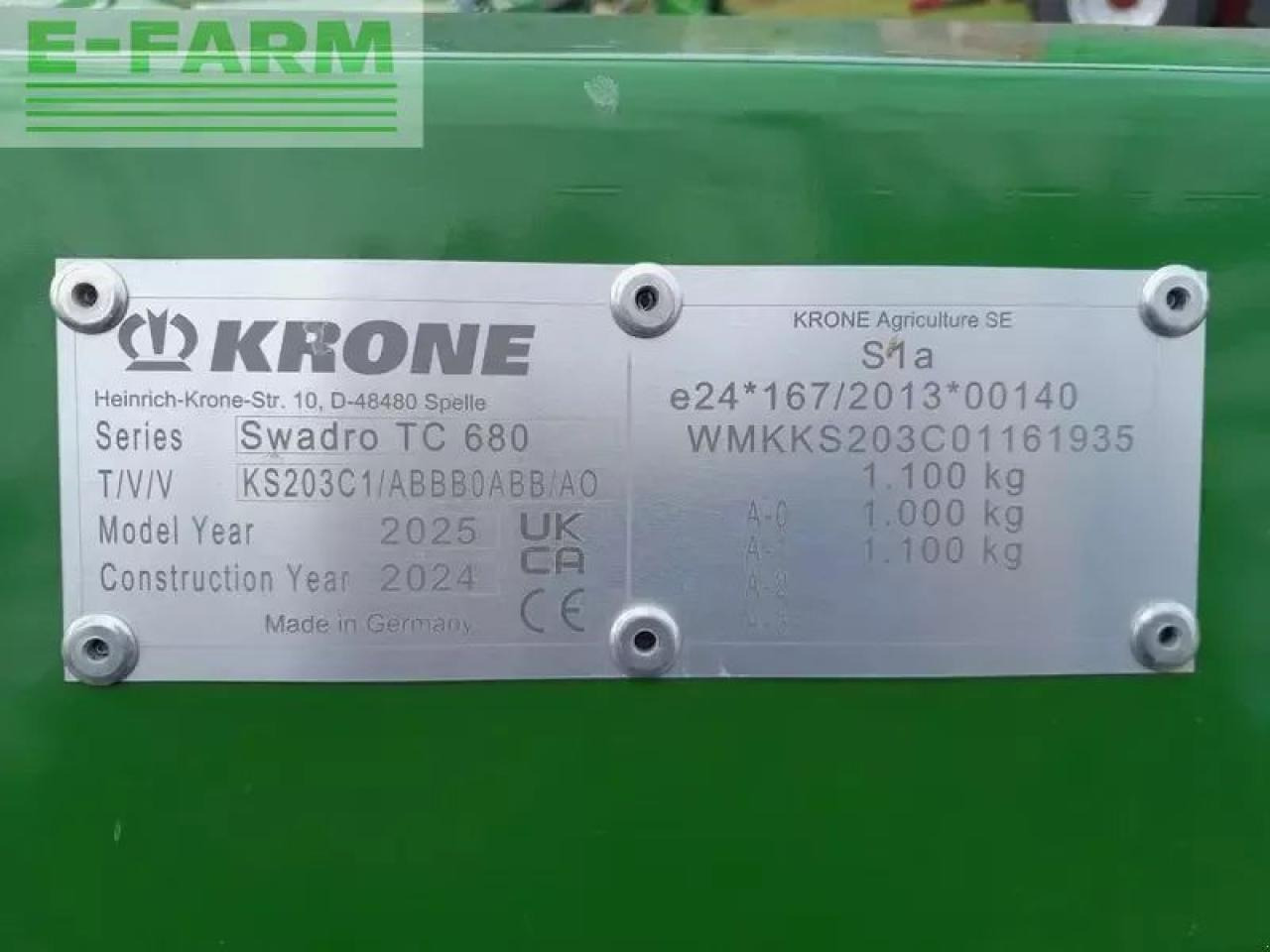 Krone swadro tc 680 - Tedder/ Menyapu: gambar 3 Krone swadro tc 680 - Tedder/ Menyapu: gambar 3