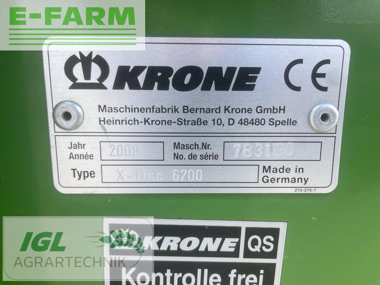 Krone xdisc 6200 - Lampiran pemanen pakan ternak: gambar 5 Krone xdisc 6200 - Lampiran pemanen pakan ternak: gambar 5