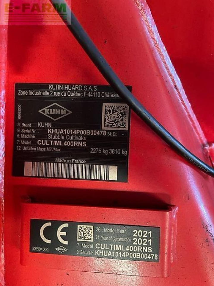 Kuhn cultimer l400r - Petani: gambar 2 Kuhn cultimer l400r - Petani: gambar 2