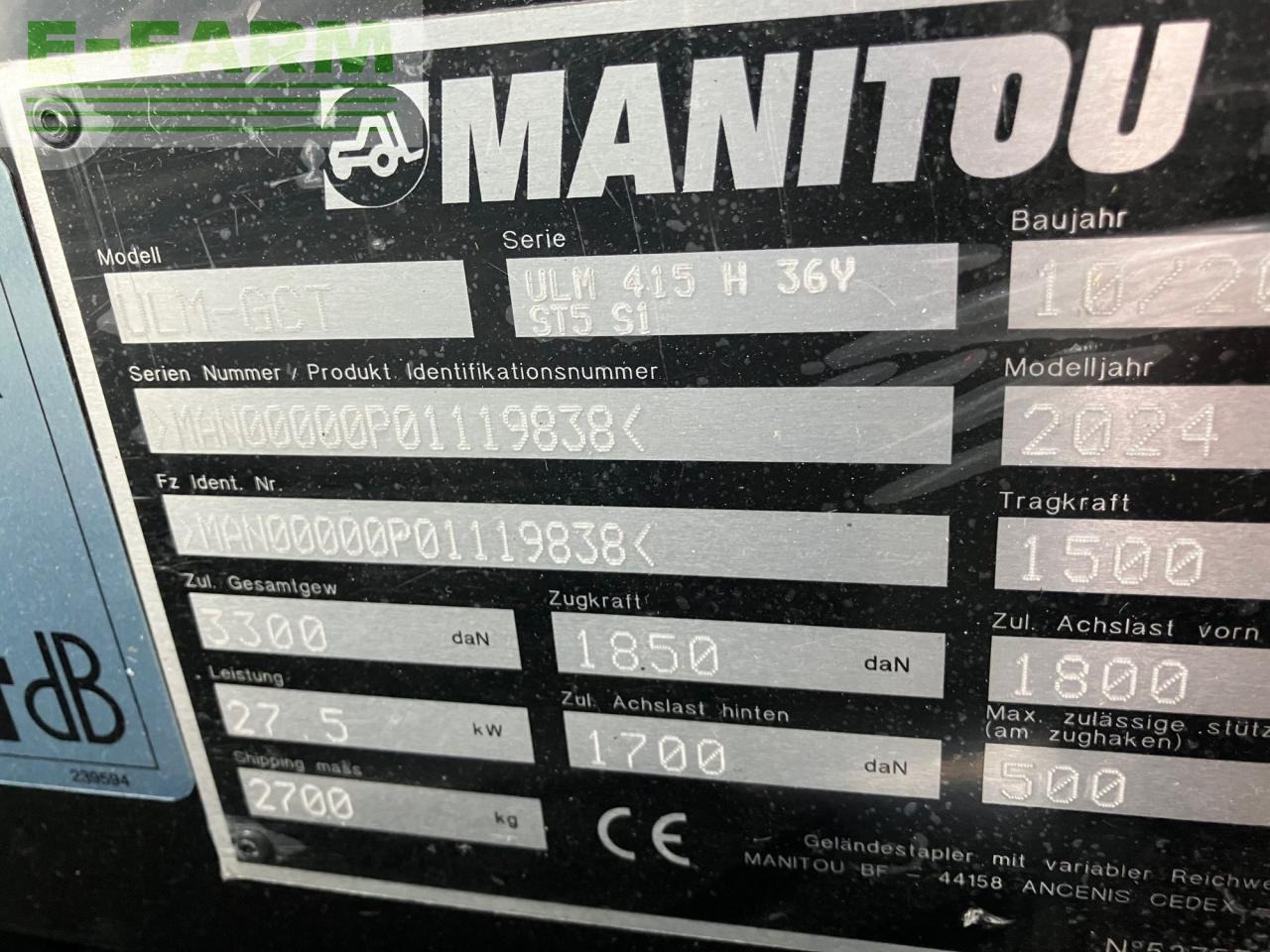 Telehandler Manitou ULM 415 H Classic: gambar 9