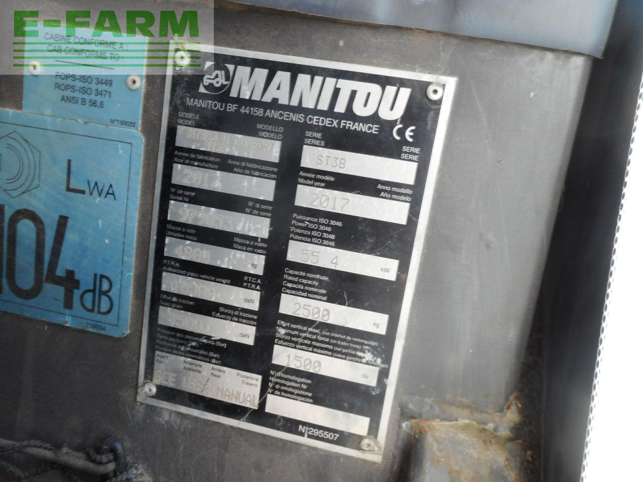Telehandler Manitou mt 625h 75 comfort ( nur 1,90 hoch nur 1,85 bre: gambar 6