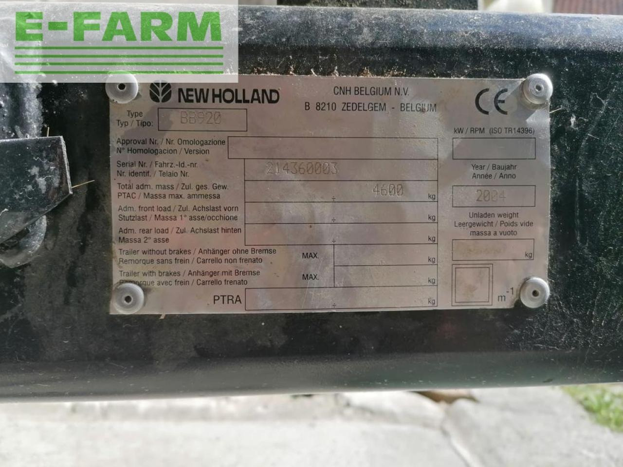 Baler persegi New Holland BB 920: gambar 11