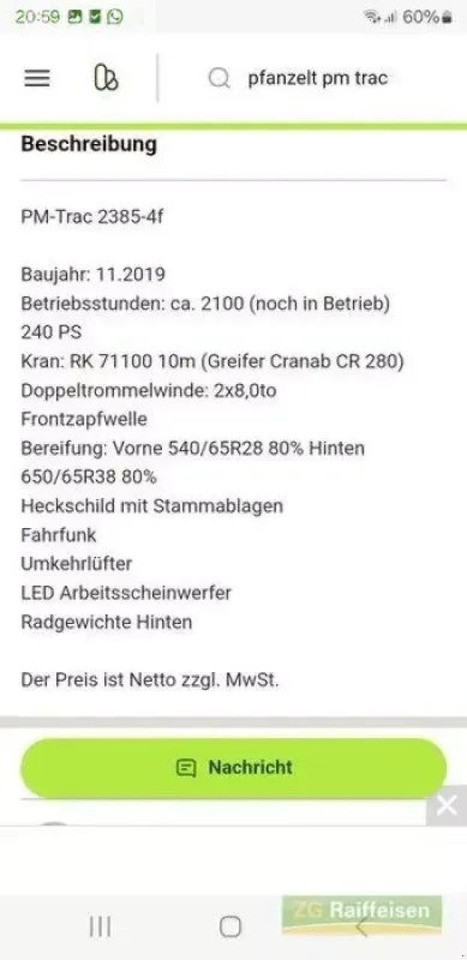 Pfanzelt 2385-4f - Traktor: gambar 5 Pfanzelt 2385-4f - Traktor: gambar 5