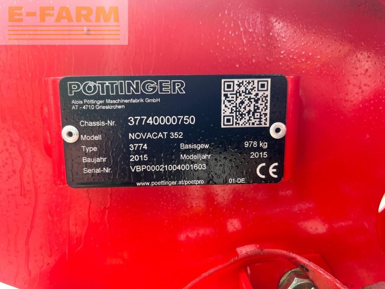 Pöttinger Novacat 352 - Mesin pemotong padang rumput: gambar 5 Pöttinger Novacat 352 - Mesin pemotong padang rumput: gambar 5