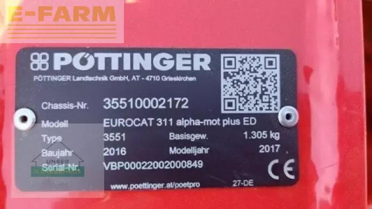 Pöttinger alpha motion eurocat 311plus e - Mesin pemotong padang rumput: gambar 2 Pöttinger alpha motion eurocat 311plus e - Mesin pemotong padang rumput: gambar 2