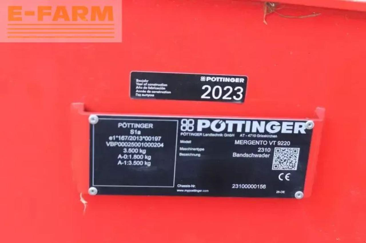 Pöttinger mergento vt 9220 - Tedder/ Menyapu: gambar 2 Pöttinger mergento vt 9220 - Tedder/ Menyapu: gambar 2