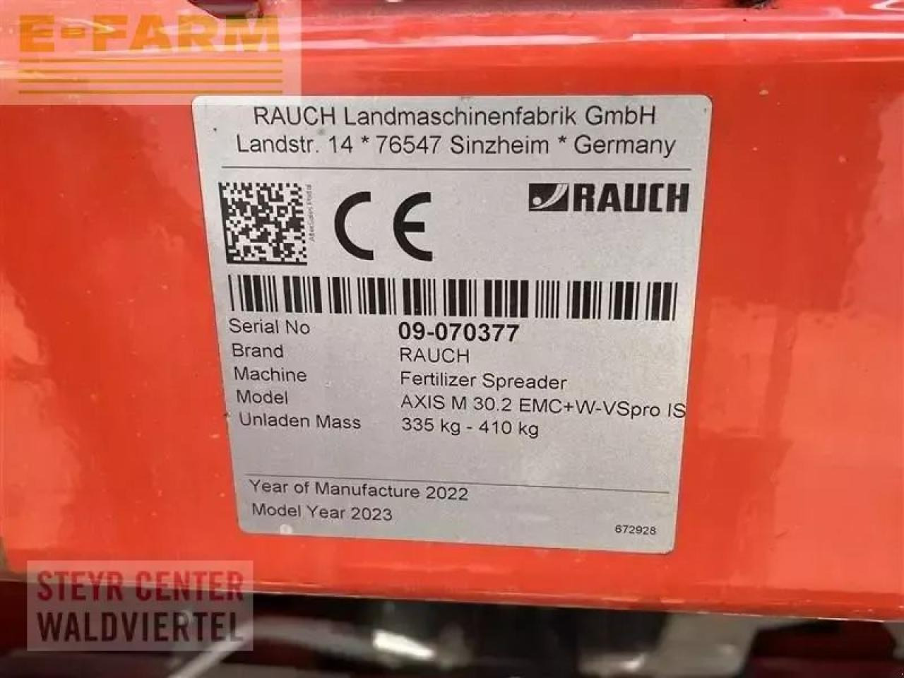 Rauch axis m 30.2 emc+w-vspro iso - Penyebar pupuk: gambar 4 Rauch axis m 30.2 emc+w-vspro iso - Penyebar pupuk: gambar 4