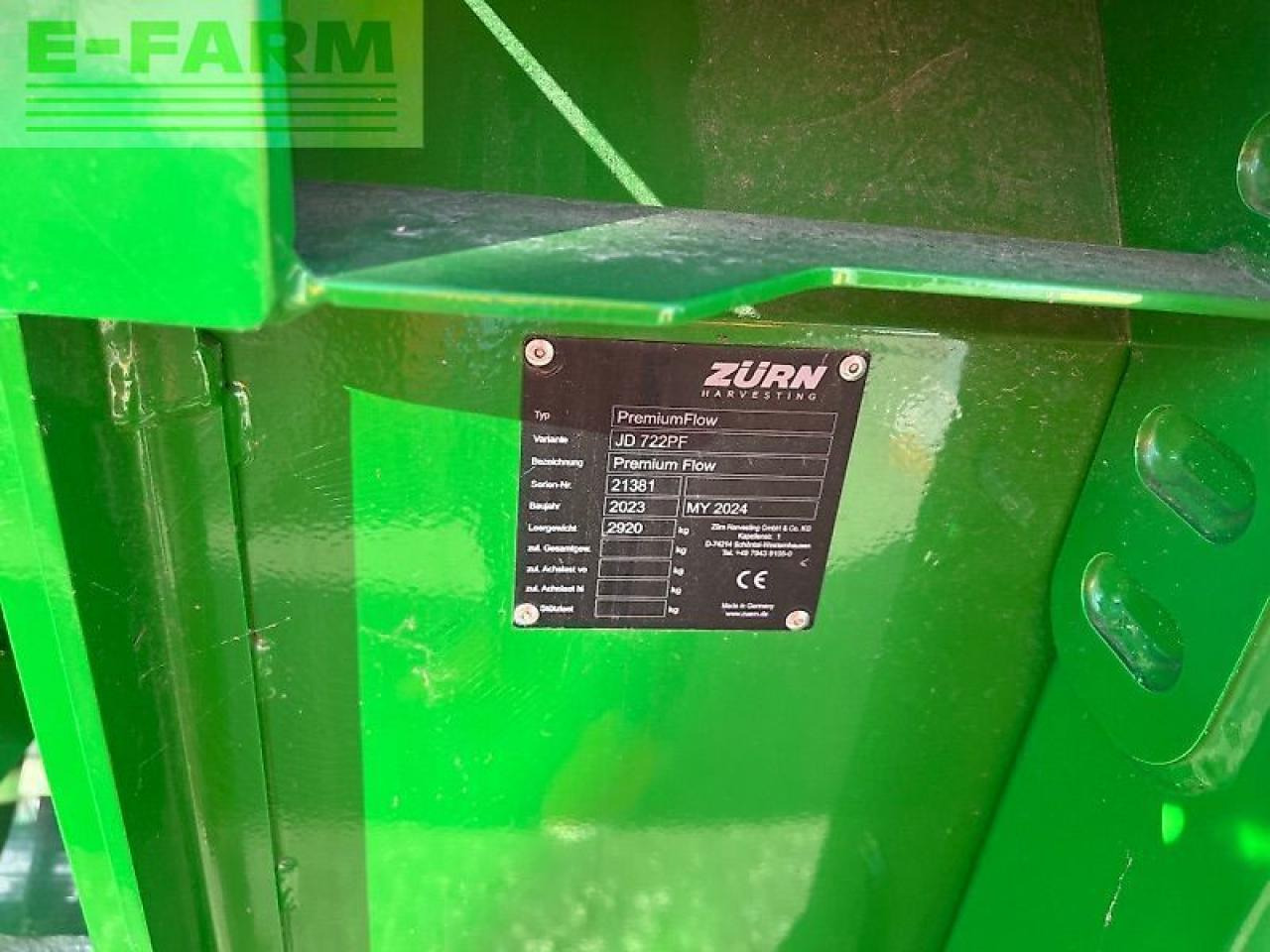Zürn 722pf premiumflow - Lampiran pemanen pakan ternak: gambar 5 Zürn 722pf premiumflow - Lampiran pemanen pakan ternak: gambar 5