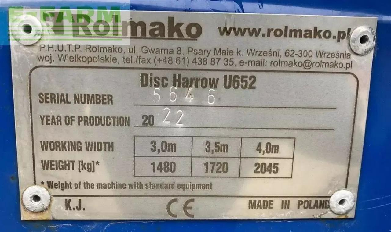 U-652 - Mesin pengolahan tanah: gambar 5 U-652 - Mesin pengolahan tanah: gambar 5