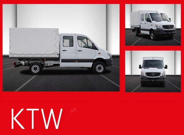 MERCEDES-BENZ Sprinter 316CDI DOKA,Allrad,Klima,Standhzg. - Van flatbed, Van kombi: gambar 1 MERCEDES-BENZ Sprinter 316CDI DOKA,Allrad,Klima,Standhzg. - Van flatbed, Van kombi: gambar 1
